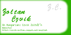 zoltan czvik business card